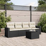 Voir la diapositive 1 : VIDAXL Salon de jardin 5 pcs avec coussins noir resine tressee