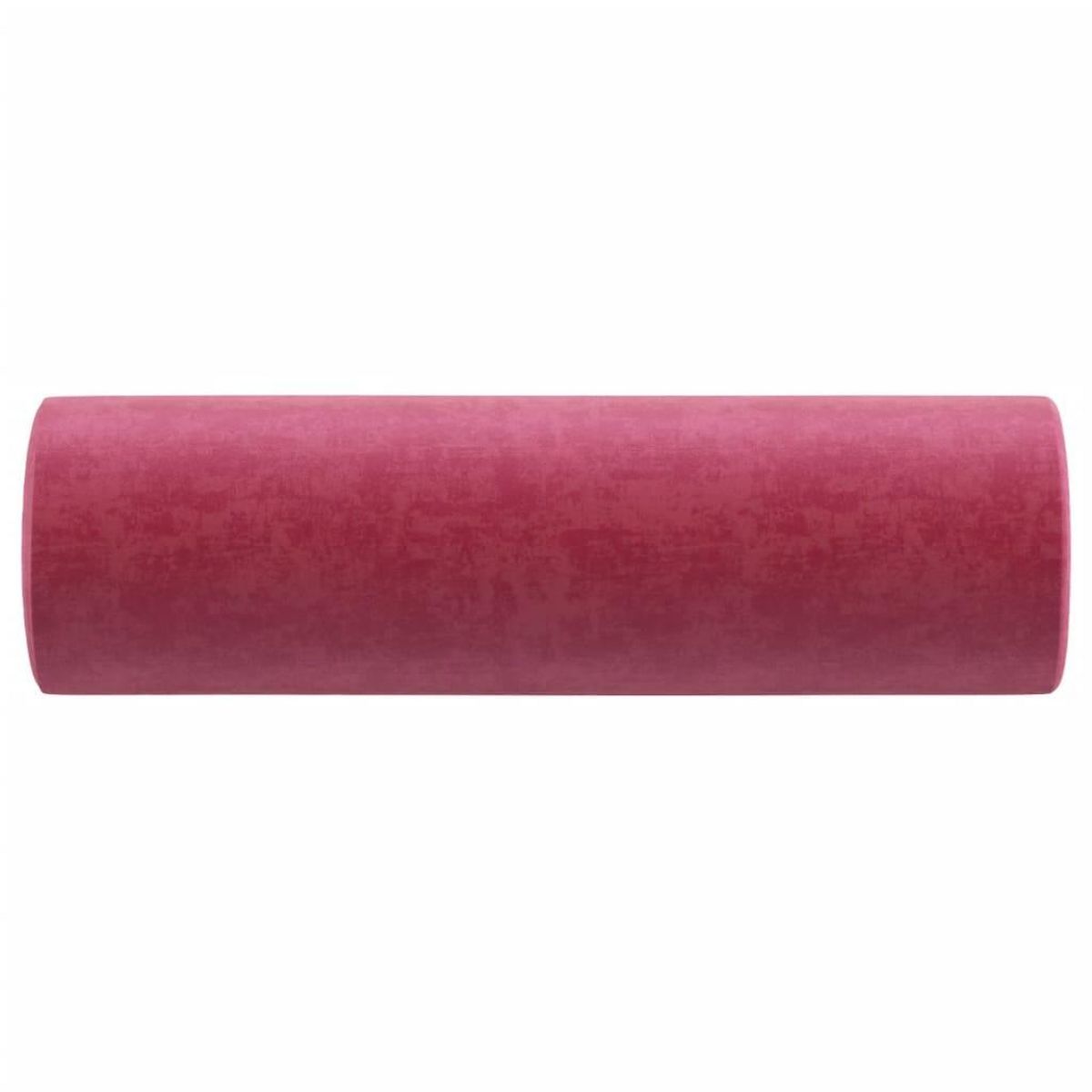 VIDAXL Coussins decoratifs lot de 2 Rouge bordeaux Ø15x50 cm Velours