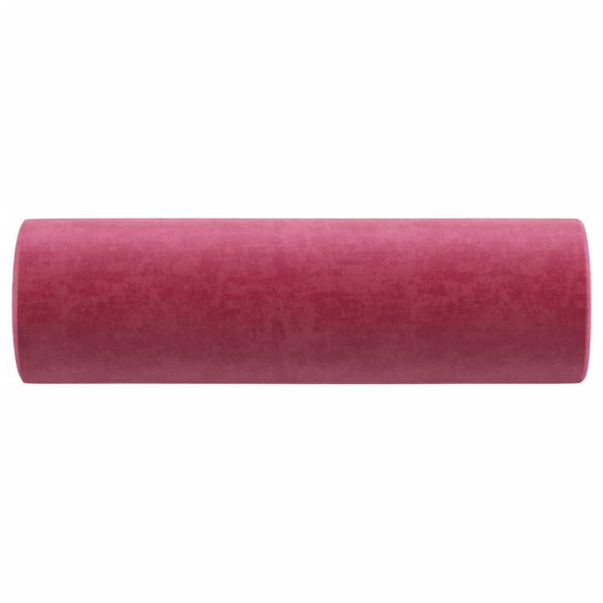 VIDAXL Coussins decoratifs lot de 2 Rouge bordeaux Ø15x50 cm Velours