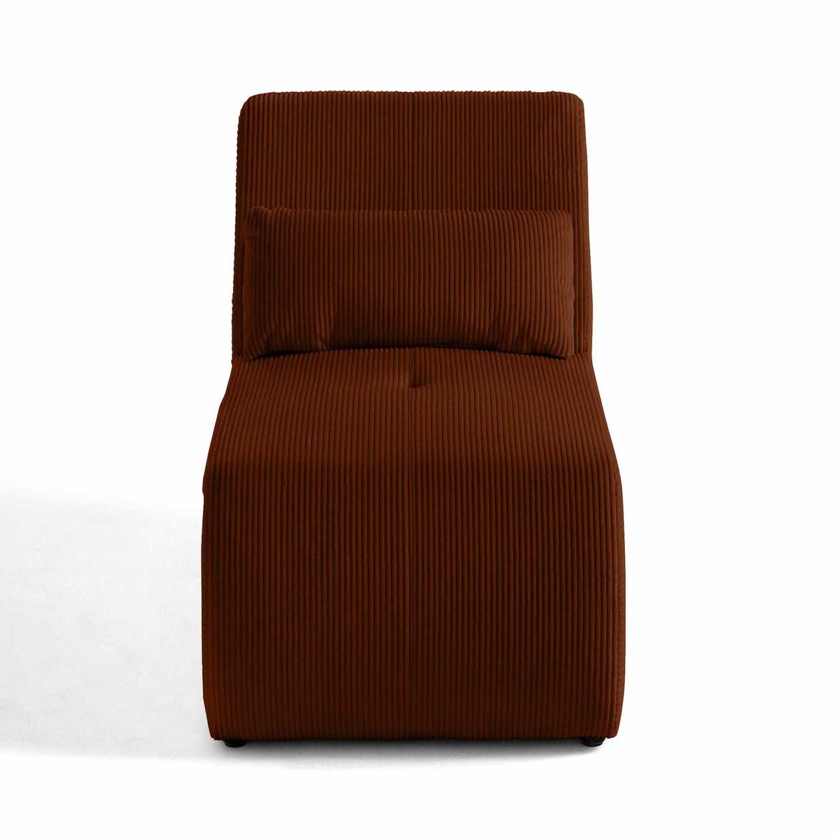 LISA DESIGN Onyx - fauteuil sans accoudoirs - en velours côtelé