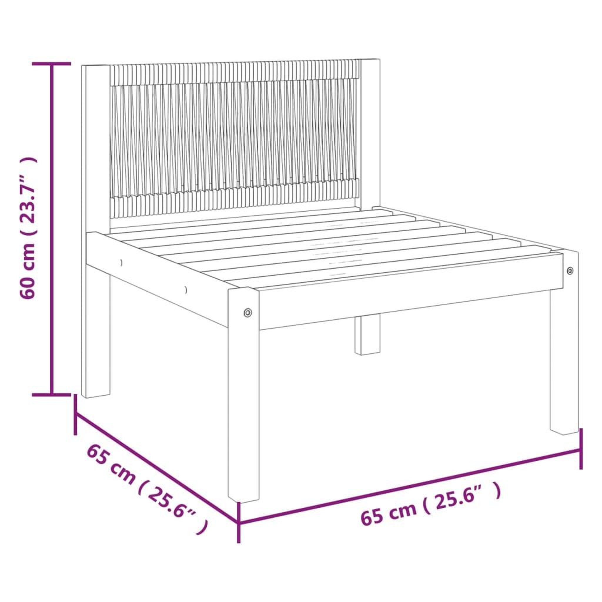 Voir la diapositive 6 : VIDAXL Salon de jardin 2 pcs avec coussins Bois d'acacia solide