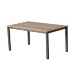 CONCEPT USINE Table 6 places en bois naturel d'eucalyptus 150cm BAGO