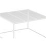 Voir la diapositive 4 : Paris Prix Table Basse en Métal  Netz  80cm Blanc
