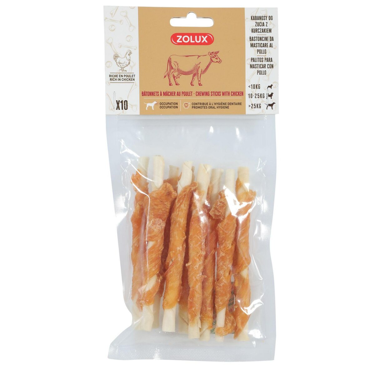 Zolux Bâtonnets à mâcher au poulet  10 pcs  - Zolux
