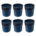 SECRET DE GOURMET Lot de 6 Mugs Design  Roma  30cl Bleu