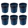 Voir la diapositive 1 : SECRET DE GOURMET Lot de 6 Mugs Design  Roma  30cl Bleu