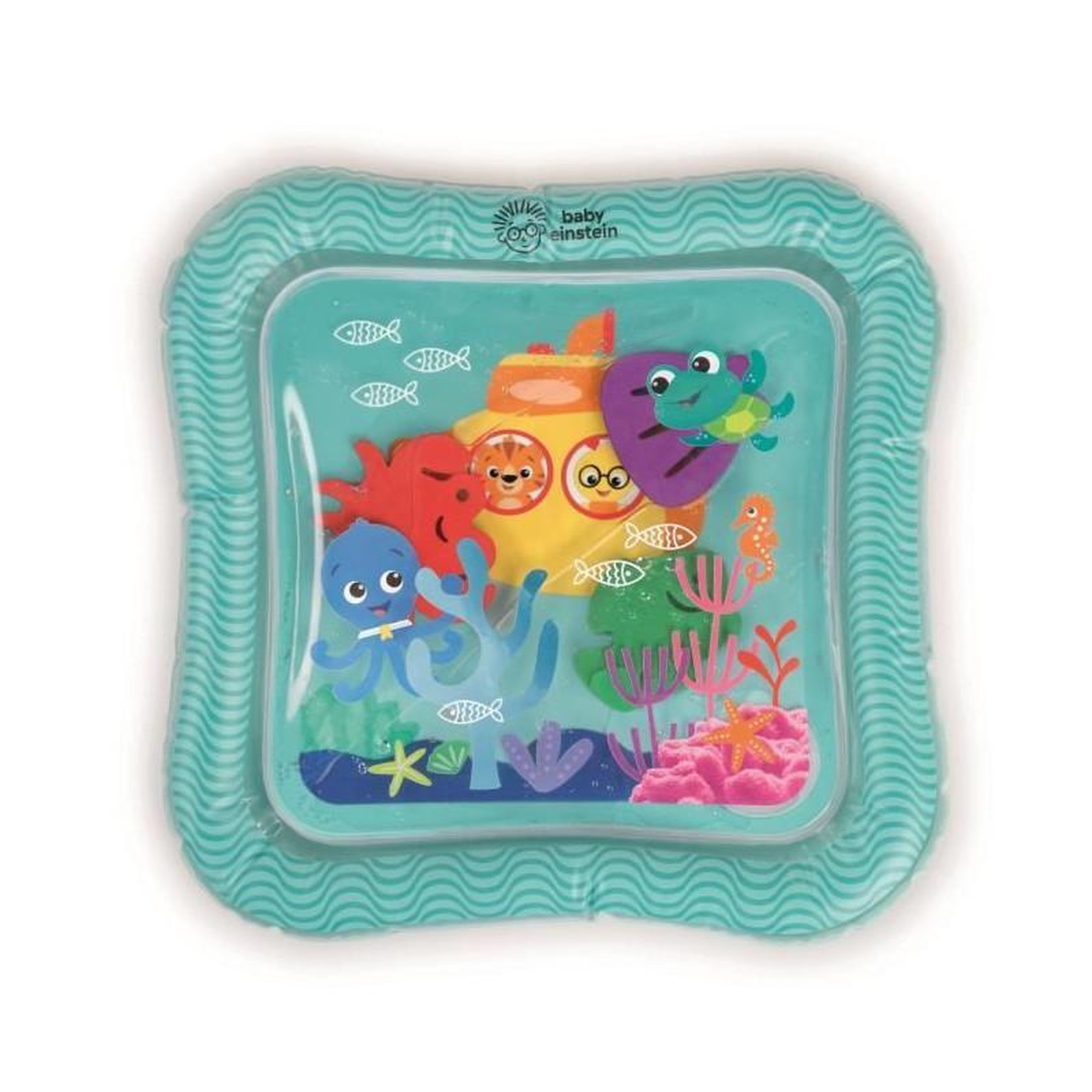 BABY EINSTEIN BABY EINSTEIN Tapis d'éveil et matelas a eau Ocean Explorers, sensory splash, 3 créatures flottantes, des la naissance