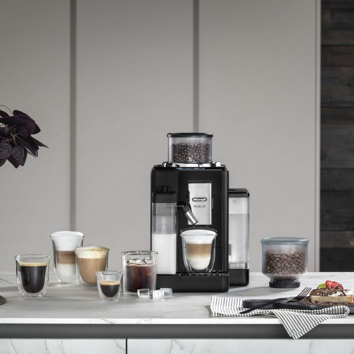 DELONGHI Expresso Broyeur rivelia latte FEB4455.B