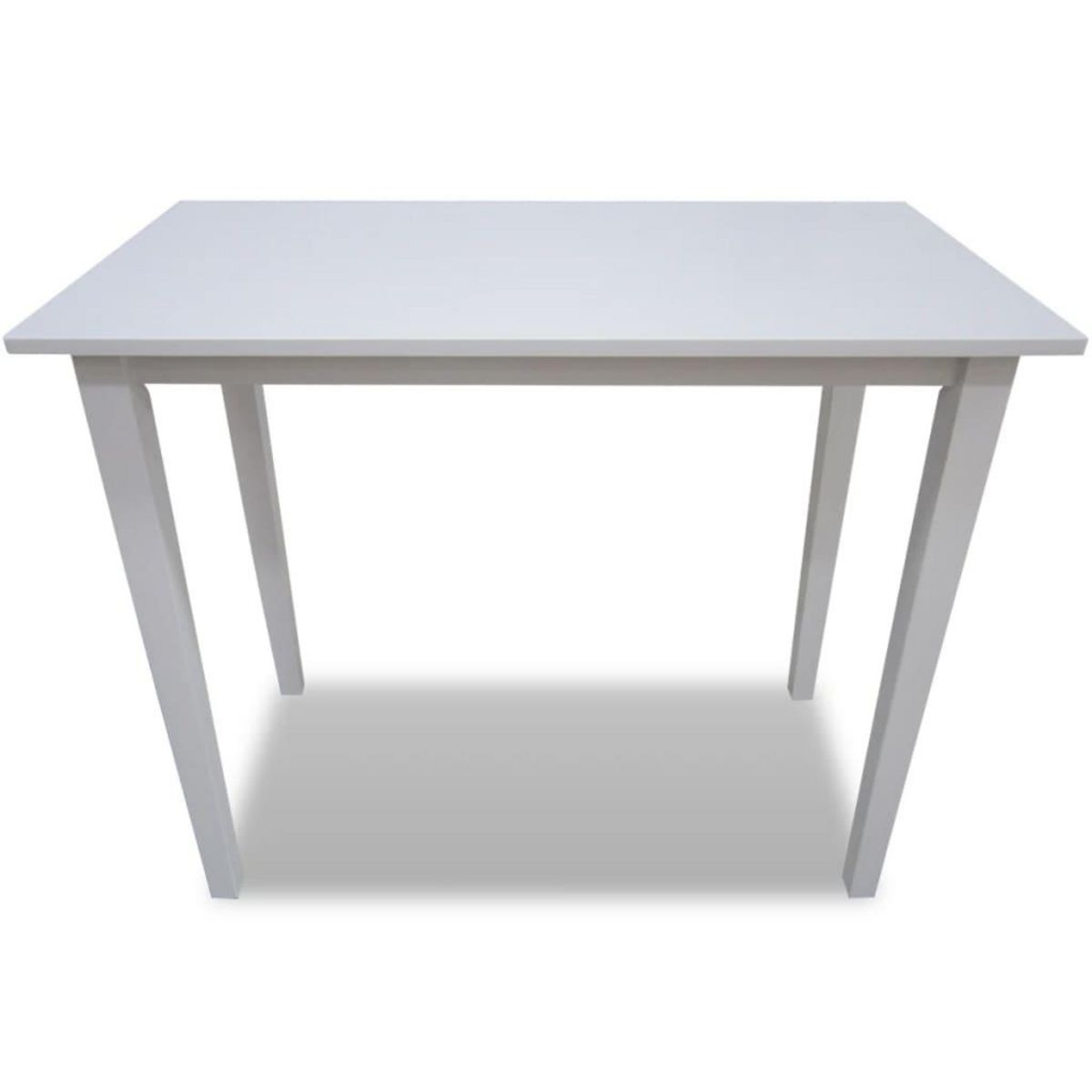 VIDAXL Table de bar en bois Blanc