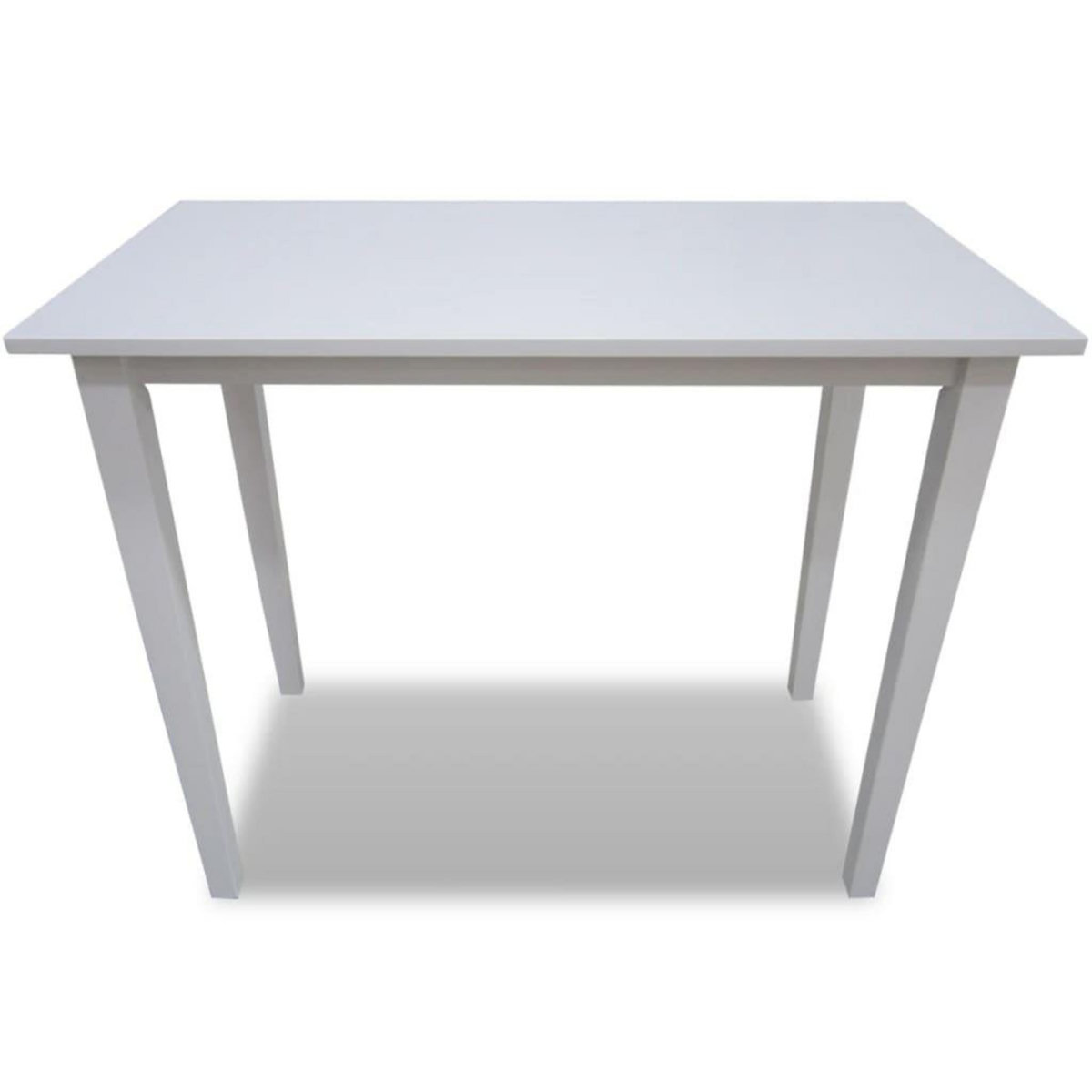 VIDAXL Table de bar en bois Blanc