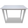 Voir la diapositive 2 : VIDAXL Table de bar en bois Blanc