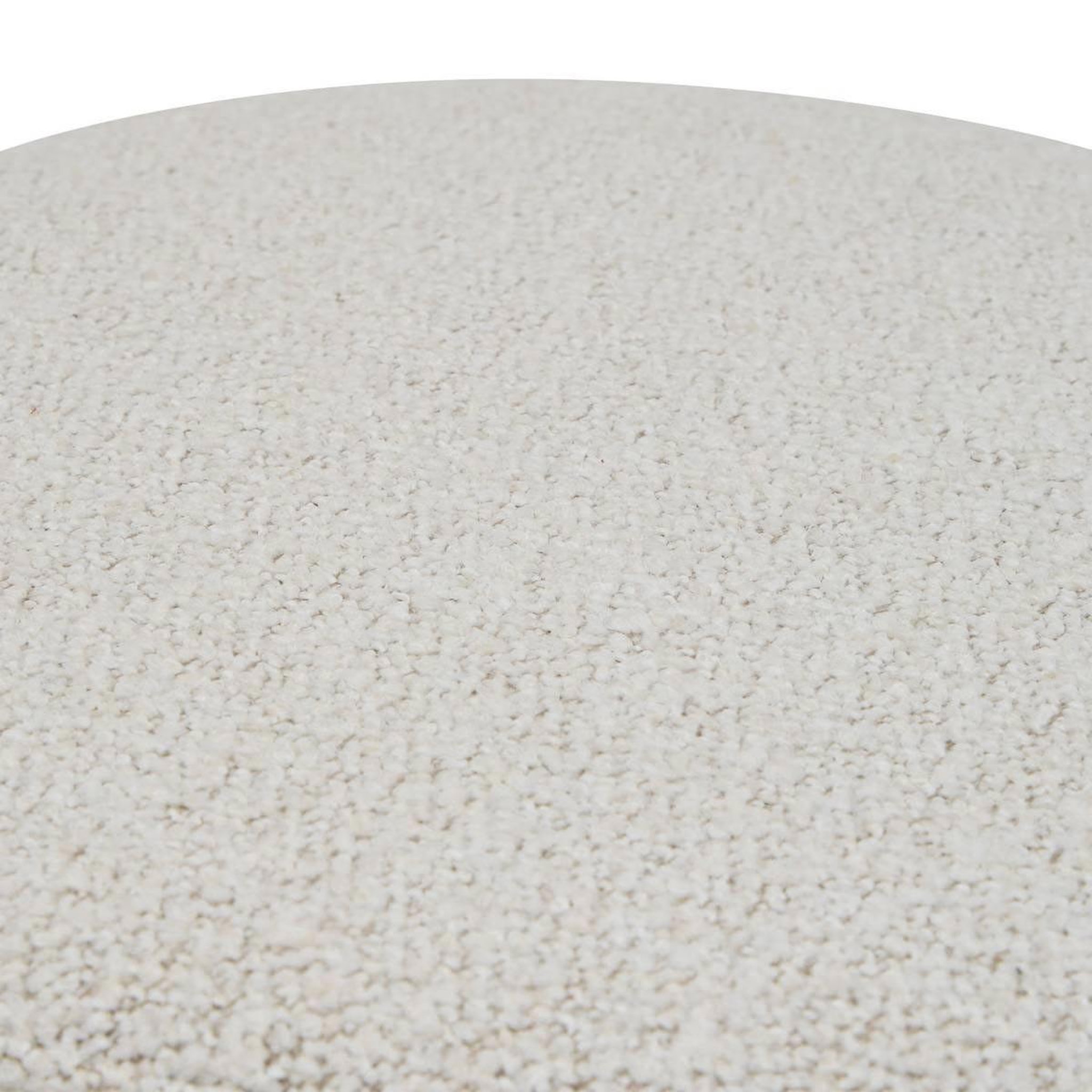 Voir la diapositive 4 : ATMOSPHERA Pouf rond  nesky  45cm blanc