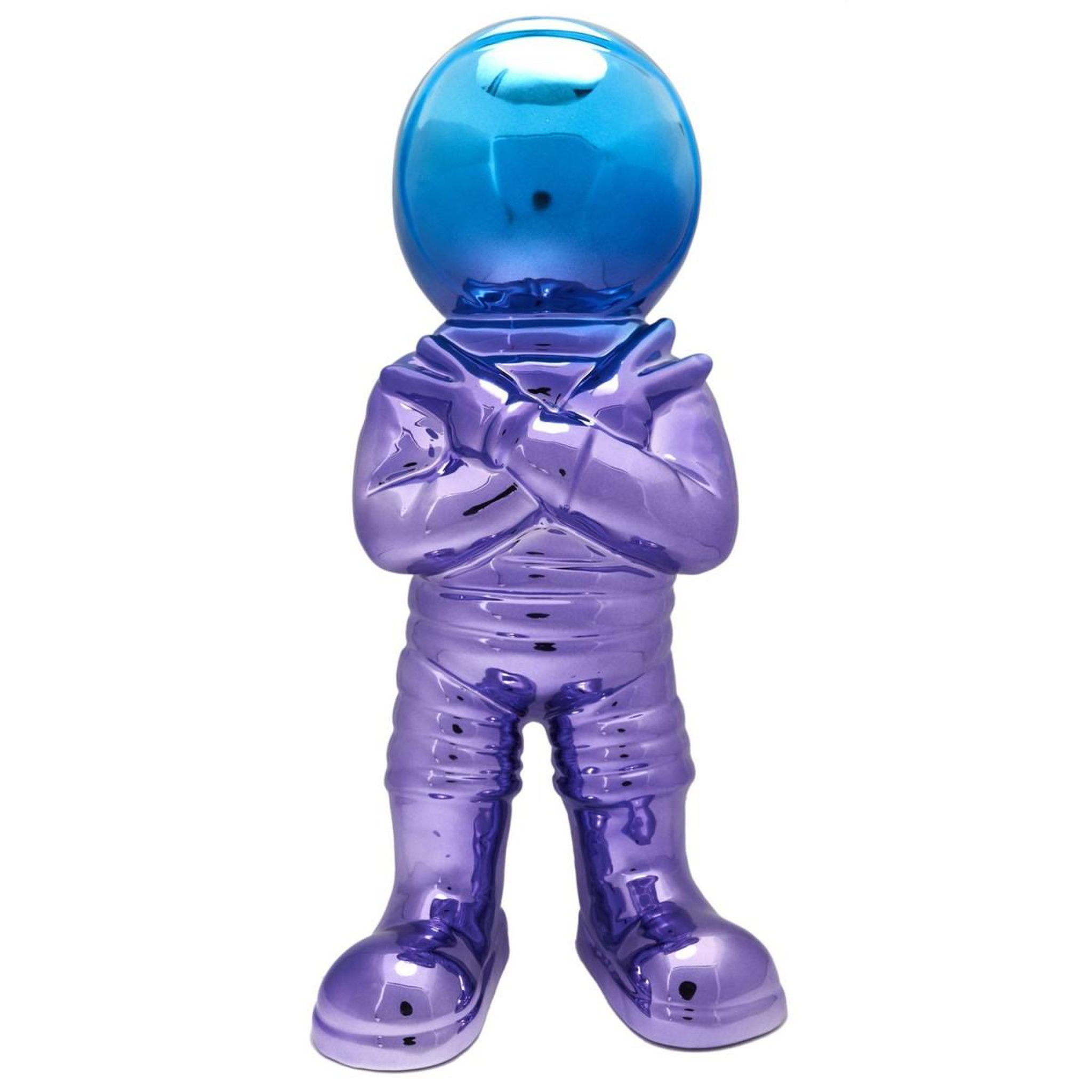 Voir la diapositive 2 : The Home Deco Factory Statuette astronaute  electroplate  33cm multicolore