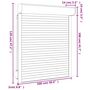 Voir la diapositive 6 : VIDAXL Volet roulant aluminium 100x120 cm anthracite