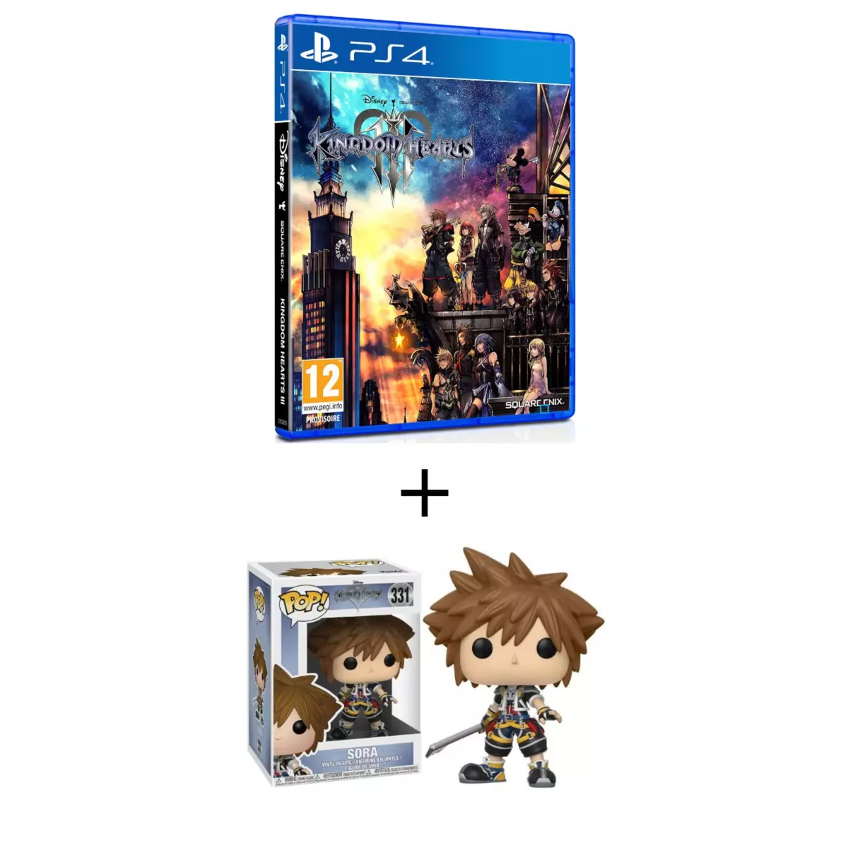 Kingdom Hearts 3 PS4 + Figurine POP Disney Kingdom Hearts : Sora