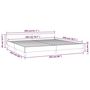 Voir la diapositive 6 : VIDAXL Cadre de lit sans matelas bleu fonce 200x200 cm velours