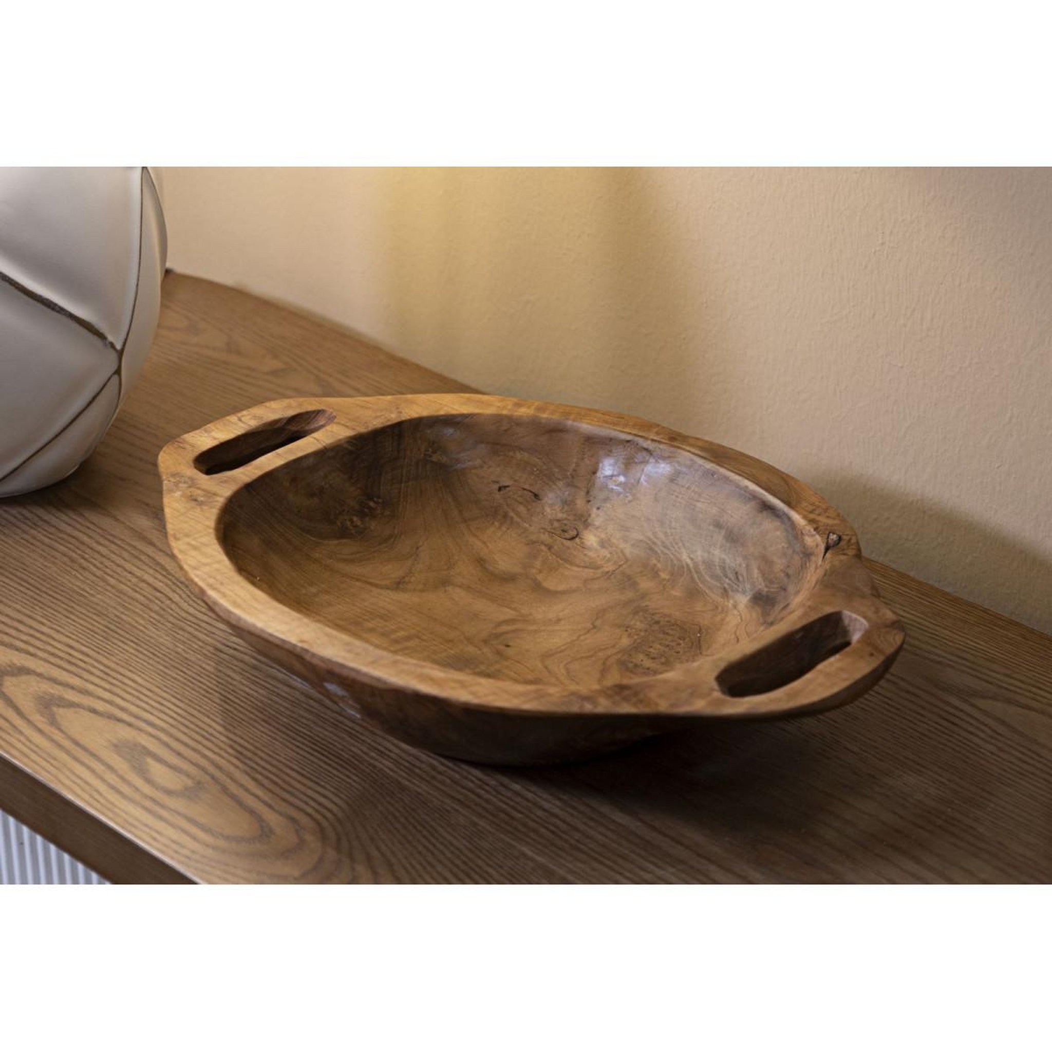 Voir la diapositive 5 : Paris Prix Vide-poche en bois avec poignées  wan  37cm naturel