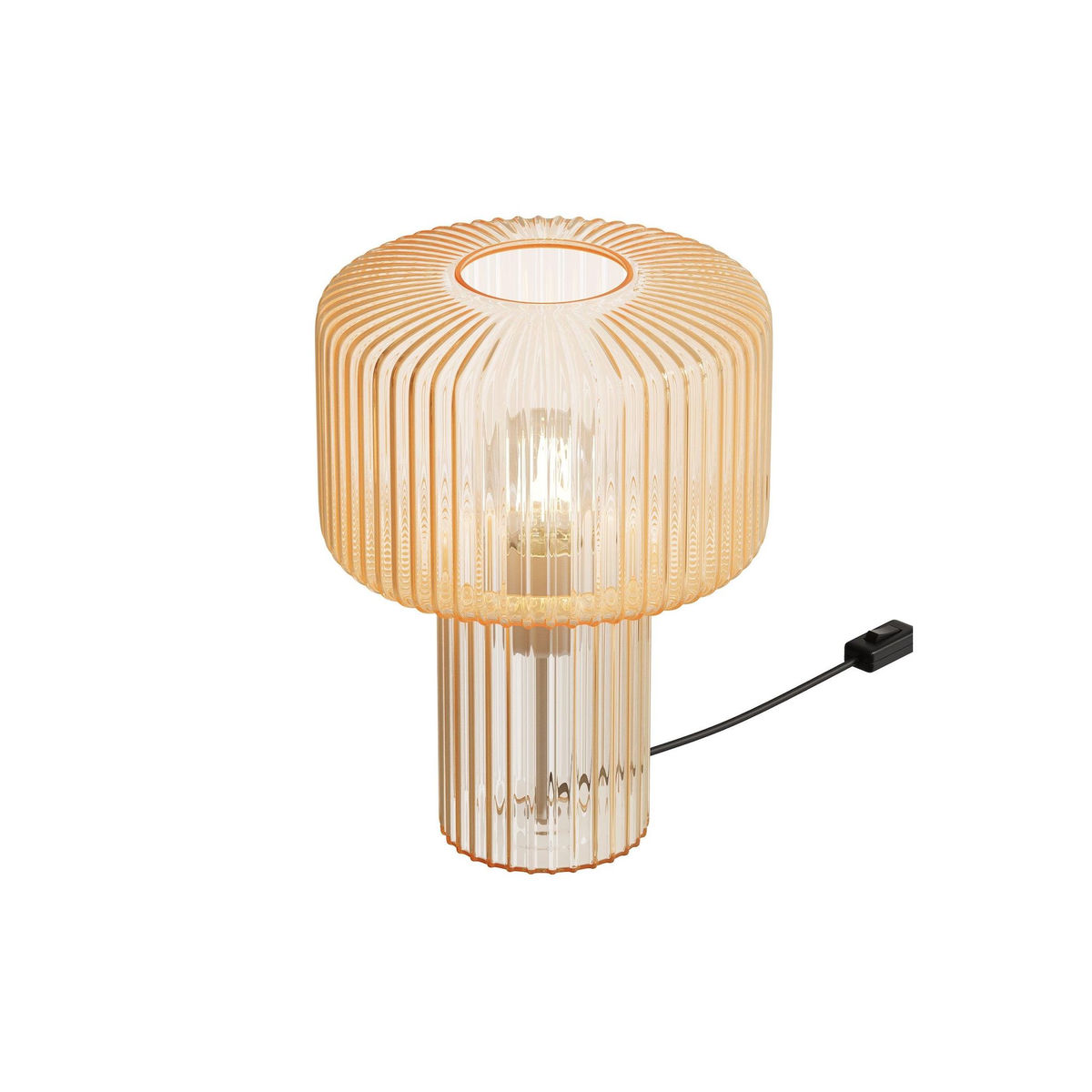MAISON PAVANE Lampe à poser en verre cannelé-Verra