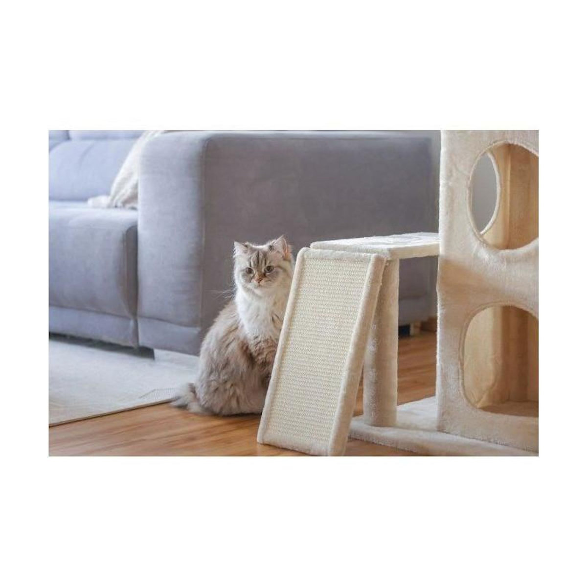 KERBL Arbre a chat 100 cm - ALESSIA - KERBL - Moelleux - Alcôve a deux étages