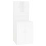 Voir la diapositive 2 : VIDAXL Meuble pour machine a laver Blanc