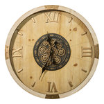 ATMOSPHERA Horloge en bois avec mécanisme MICKA - Beige