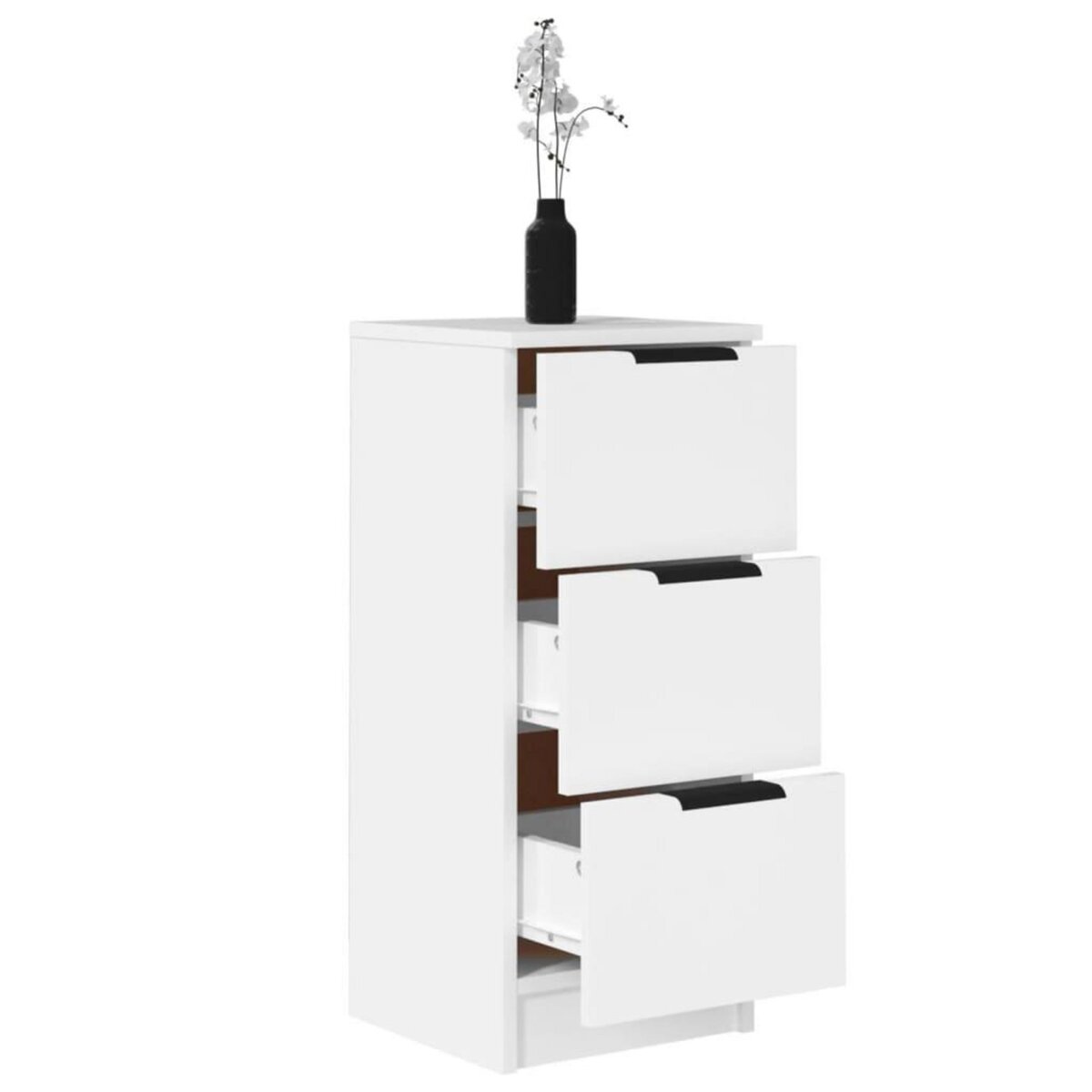 VIDAXL Buffet Blanc 30x30x70 cm Bois d'ingenierie