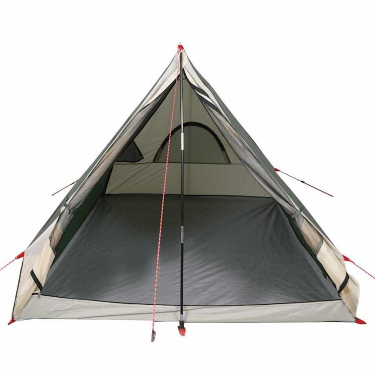 VIDAXL Tente de camping en forme de A 2 personne vert imperméable