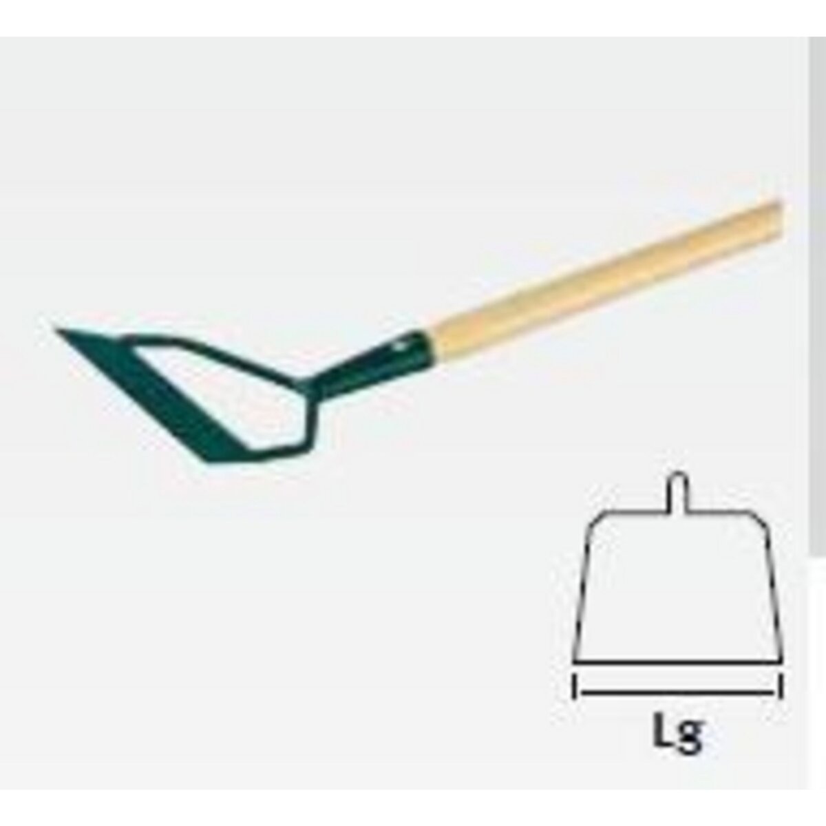 Leborgne Ratissoire à pousser - manche bois certifié PEFC 100%