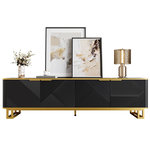 MERAX Meuble tv. Coloris disponibles : Noir, Blanc