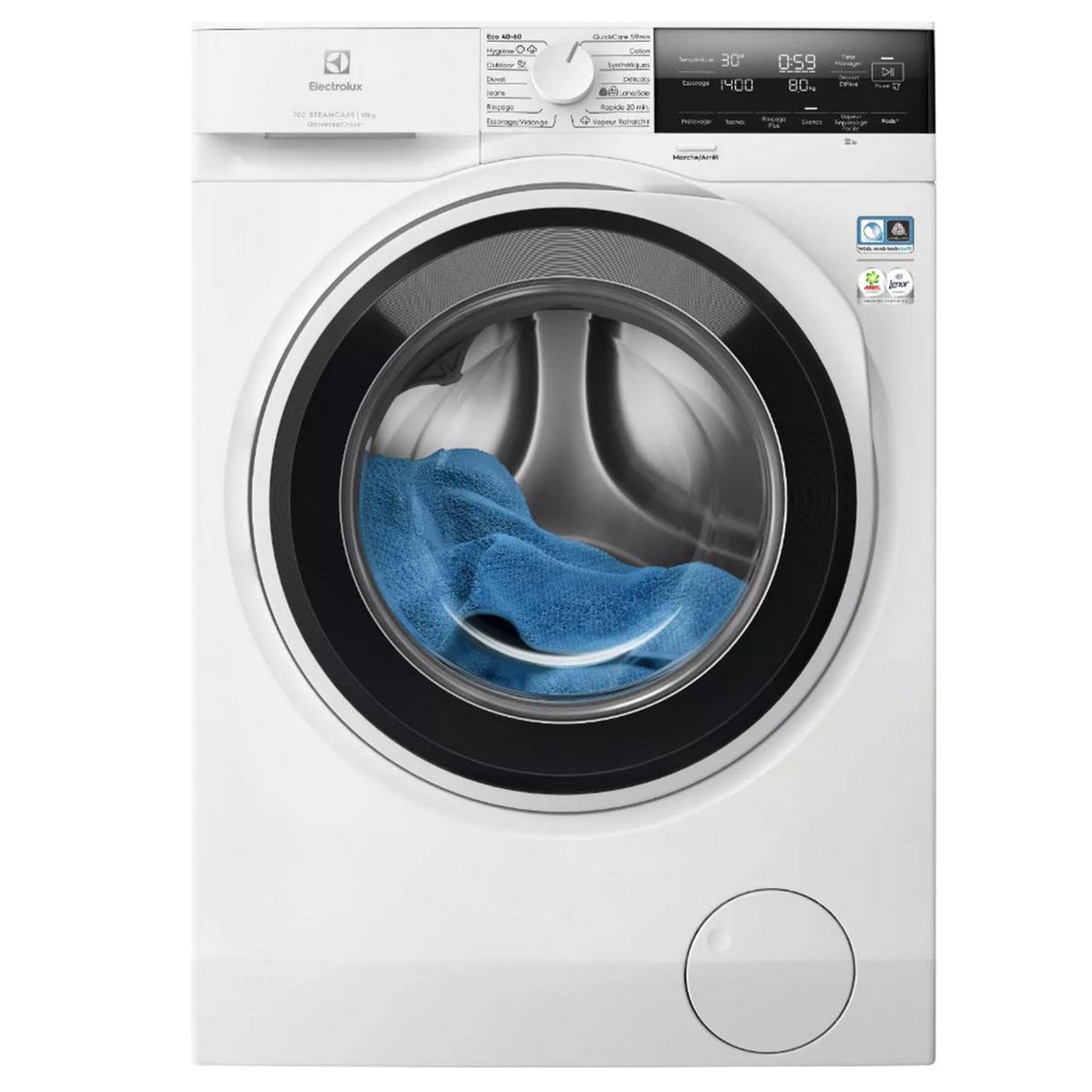 ELECTROLUX Lave-linge frontal 10kg 1600 tours/min - ew7fi1306mv