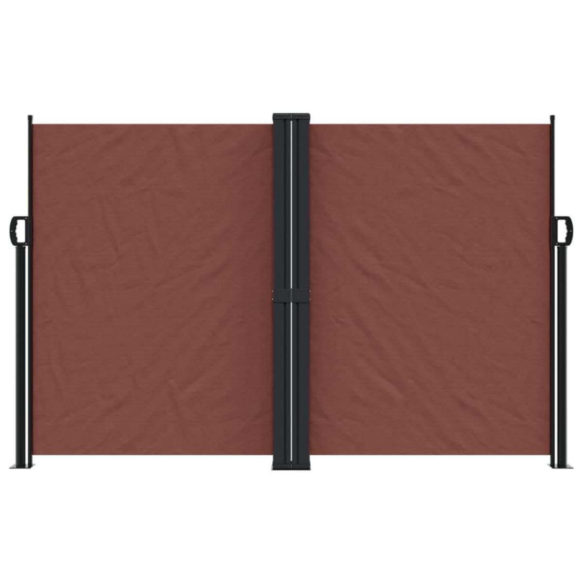 VIDAXL Auvent lateral retractable marron 160x1200 cm