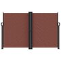 Voir la diapositive 3 : VIDAXL Auvent lateral retractable marron 160x1200 cm