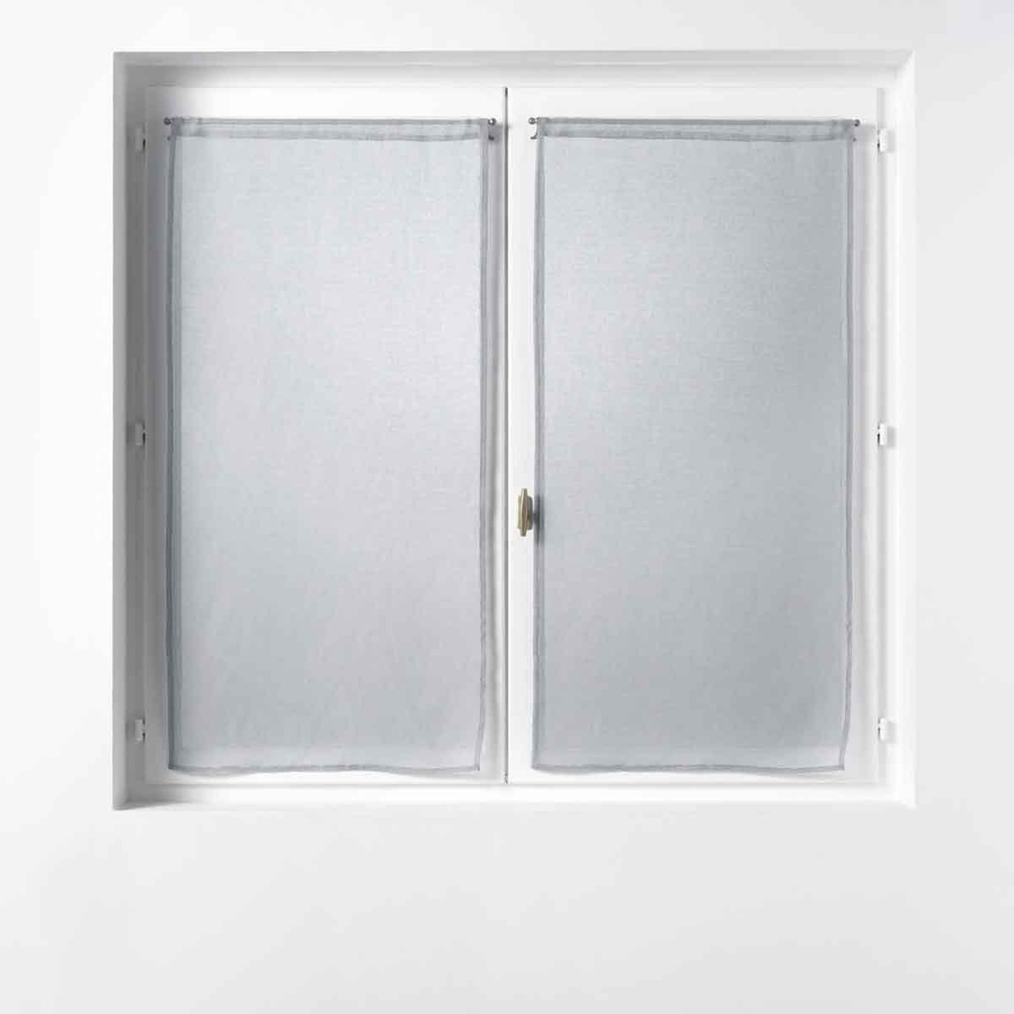 Douceur d'Intérieur Paire de voilages  sandra  60x90cm gris