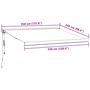Voir la diapositive 6 : VIDAXL Auvent retractable automatique bordeaux 350x250 cm