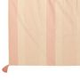 Voir la diapositive 2 : Paris Prix Plaid en Coton  Mik  130x180cm Blanc & Rose