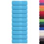 Voir la diapositive 2 : VIDAXL Serviettes d invité 10 pcs turquoise 30x50cm 360g m² 100% coton