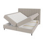 Voir la diapositive 2 : BEST MOBILIER Maria - lit boxspring - 160x200 - en velours - coffres et surmatelas inclus