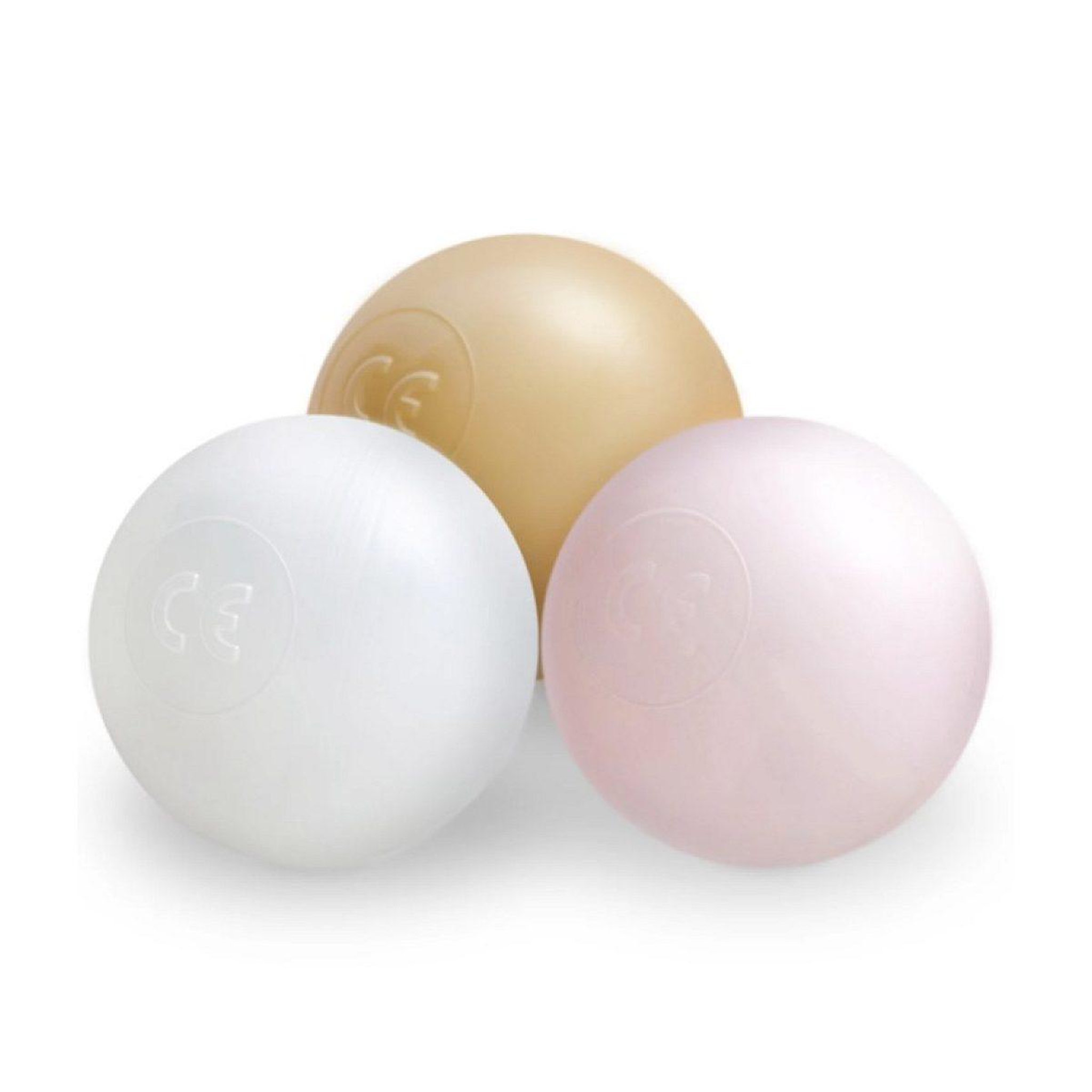 PLUSH NEST 200 balles de piscine 6 cm or/rose