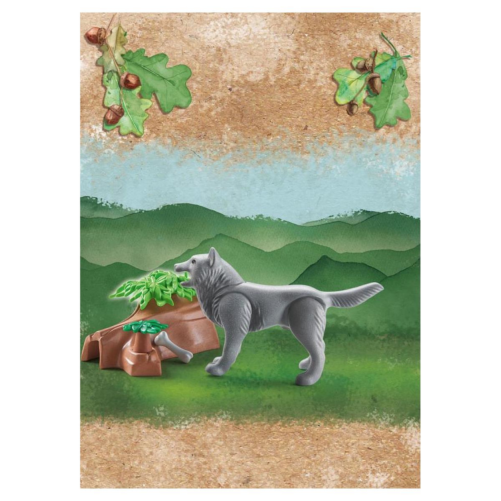 Voir la diapositive 2 : PLAYMOBIL 71056 pochette animaux Loup
