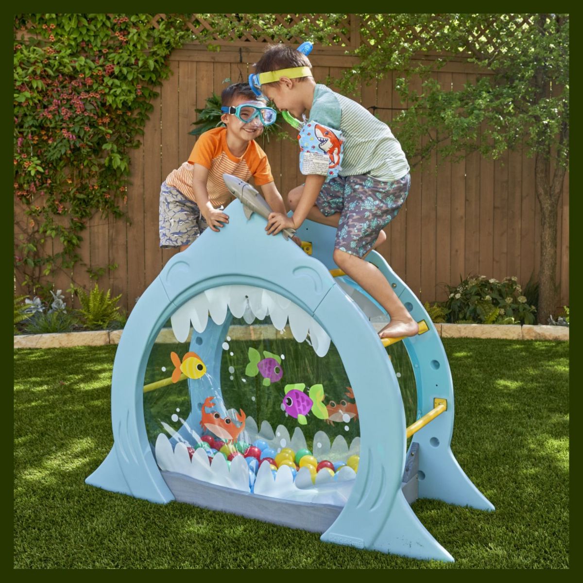 Kidkraft Bac à sable piscine à balle Requin avec échelle d'escalade