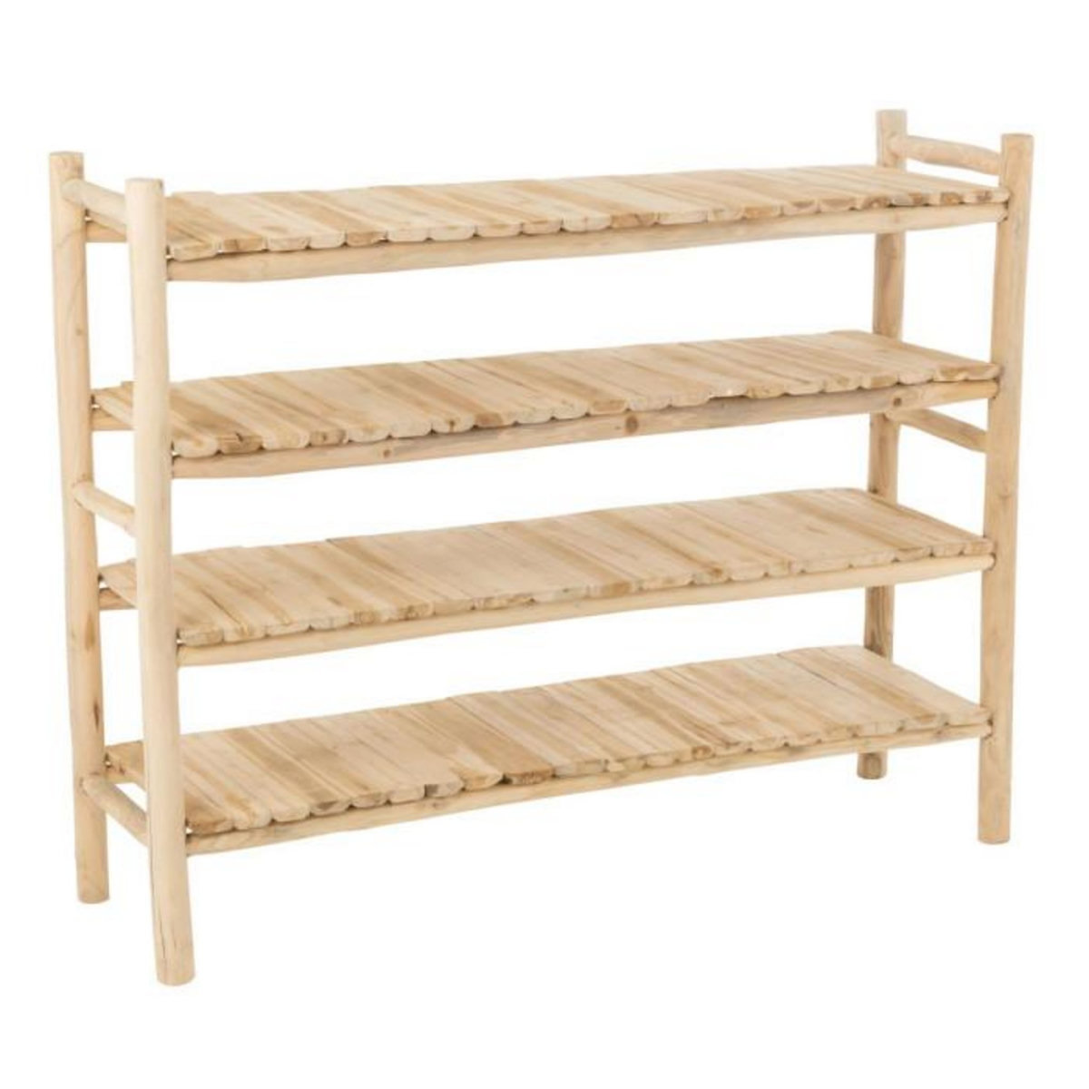 Paris Prix Étagère 4 Niveaux en Teck  Latonya  140cm Naturel