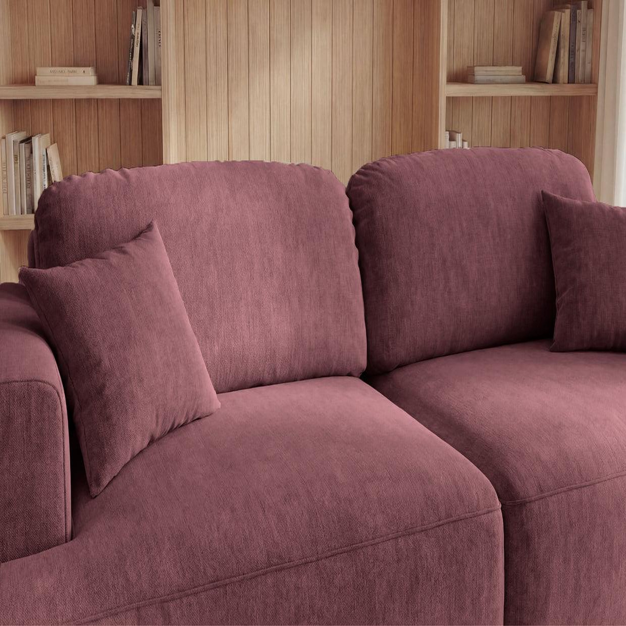 Voir la diapositive 4 : CASANOVA PARIS Chiara - canapé droit convertible tissu velours 3 places