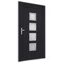 Voir la diapositive 4 : VIDAXL Porte d'entree anthracite 98x208 cm PVC