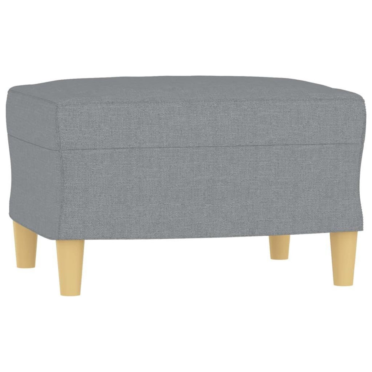 VIDAXL Ensemble de canapes 3 pcs coussins gris clair tissu