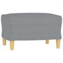 Voir la diapositive 5 : VIDAXL Ensemble de canapes 3 pcs coussins gris clair tissu