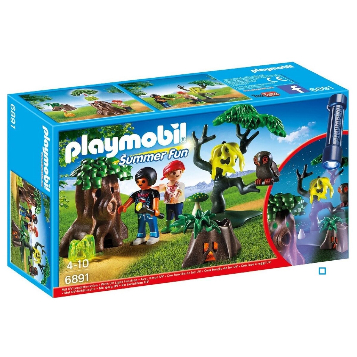 PLAYMOBIL 6891 - Enfants avec végétation et lampe torche 