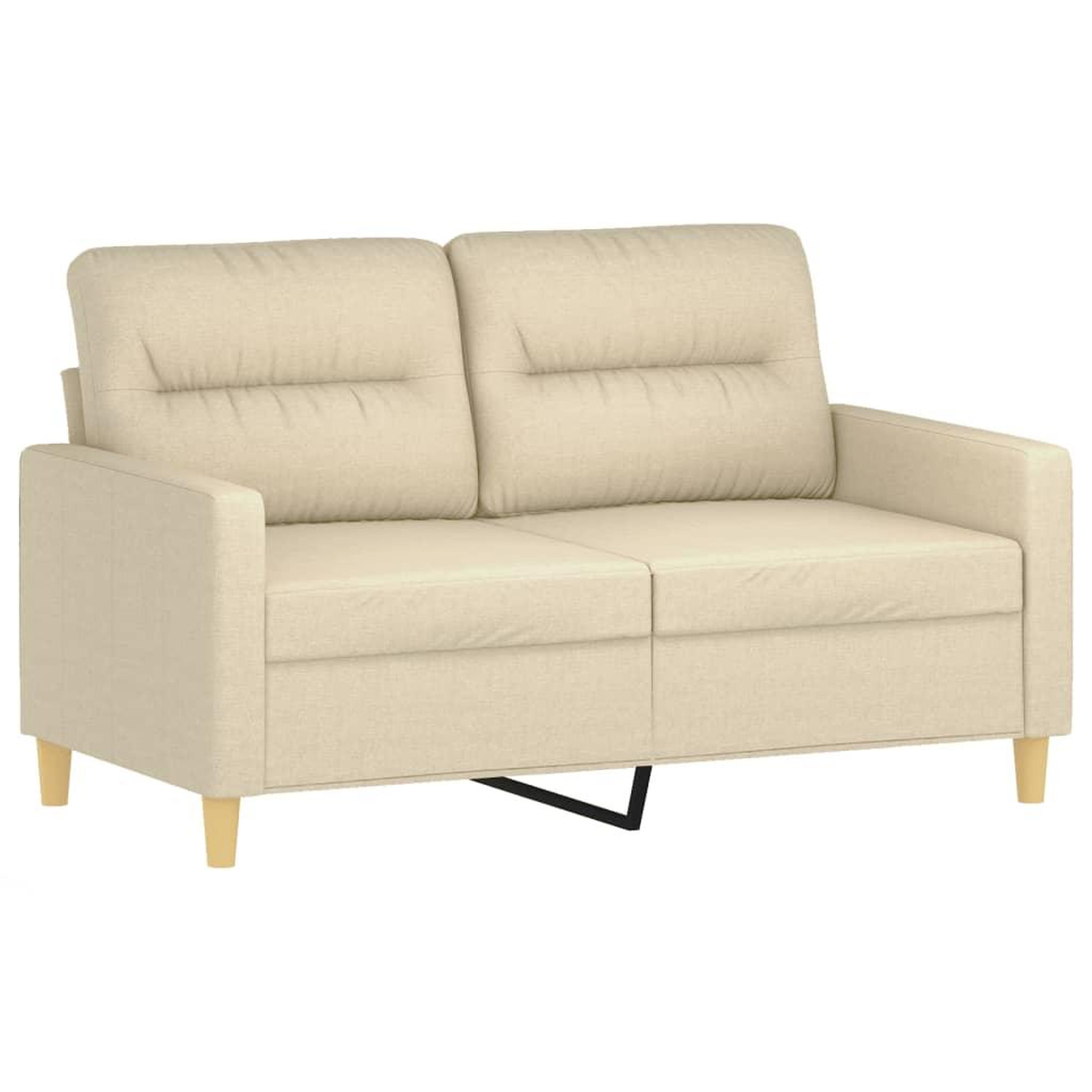 Voir la diapositive 4 : VIDAXL Ensemble de canapes 4 pcs avec coussins creme tissu