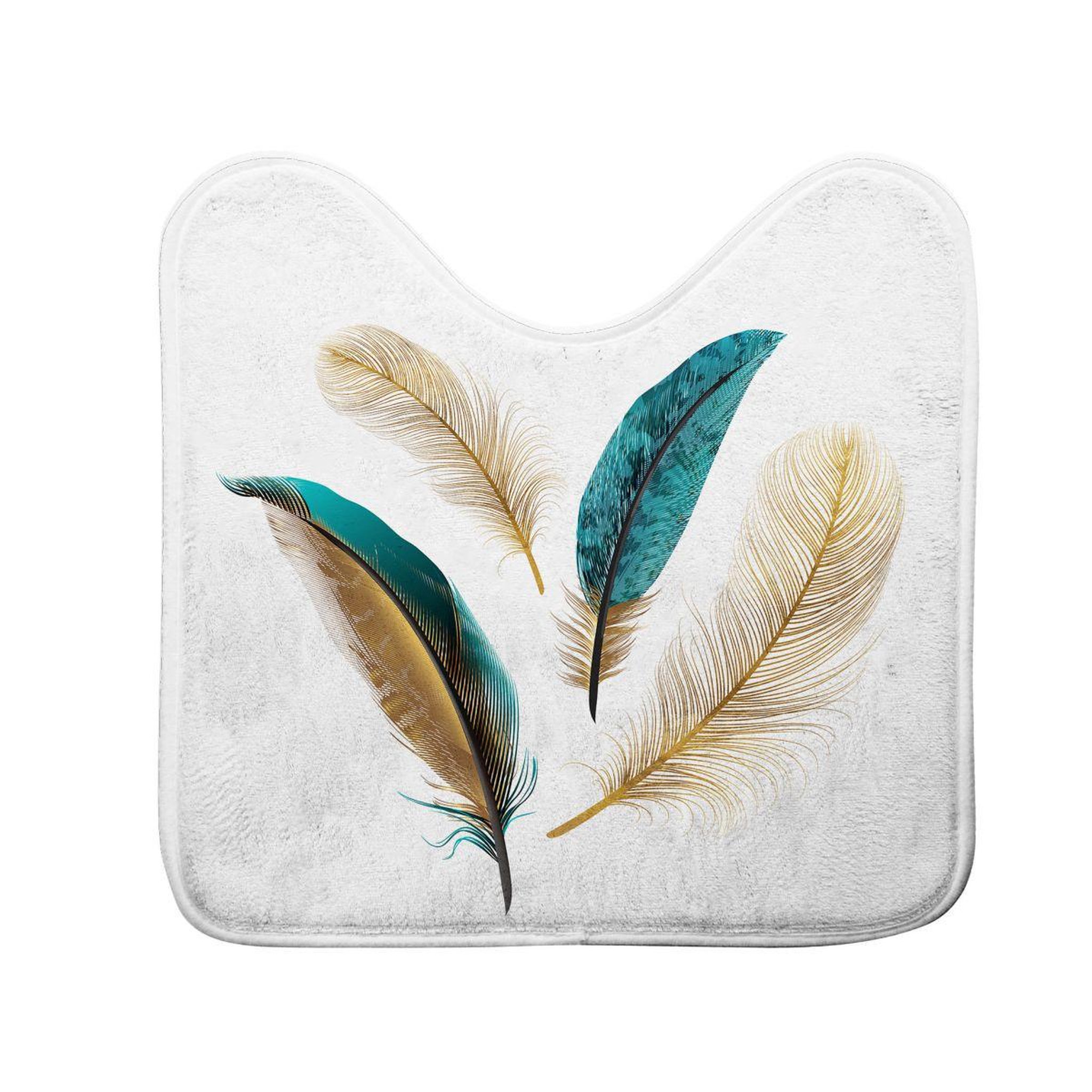 Douceur d'Intérieur Tapis contour wc  plumiss  45x45cm multicolore