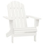 Voir la diapositive 5 : VIDAXL Chaise de jardin Adirondack avec table Bois de sapin Blanc