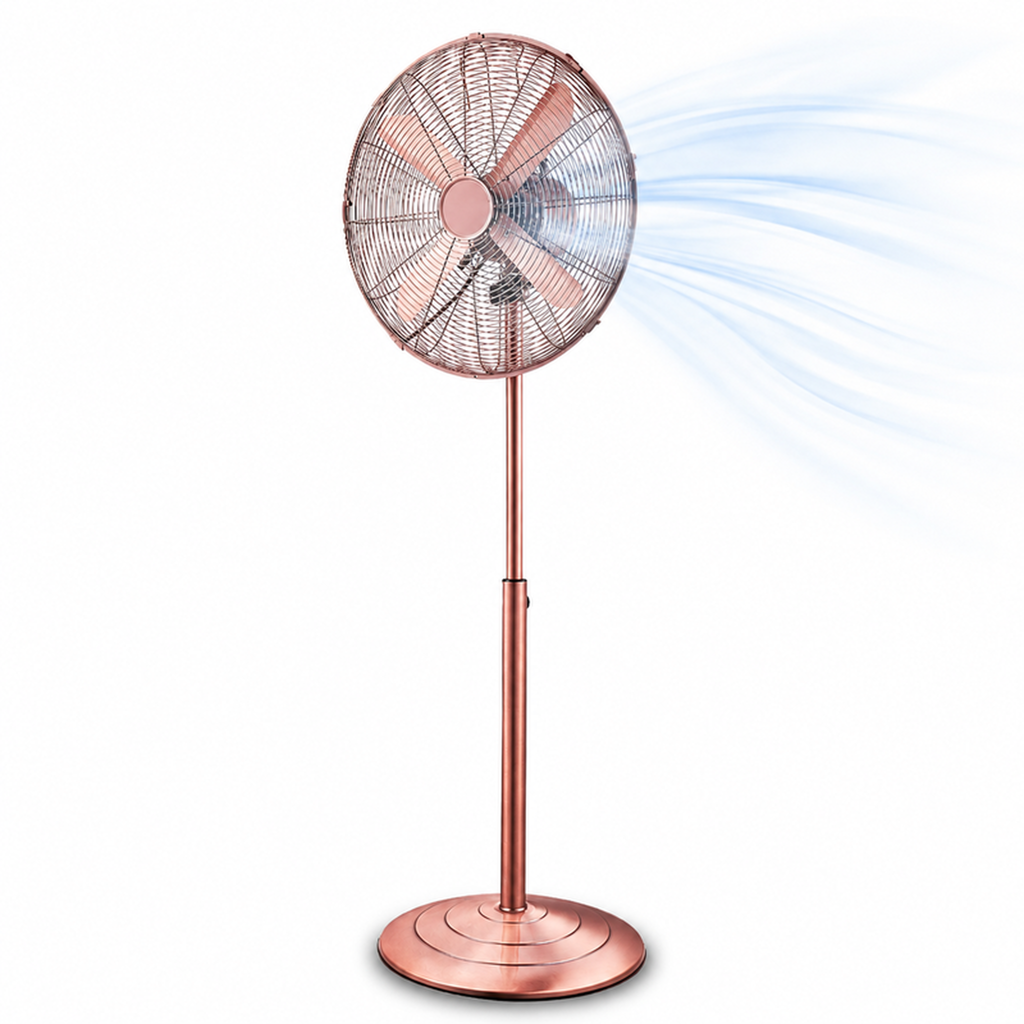Ventilateur sur base vintage en métal 40 cm – bronze